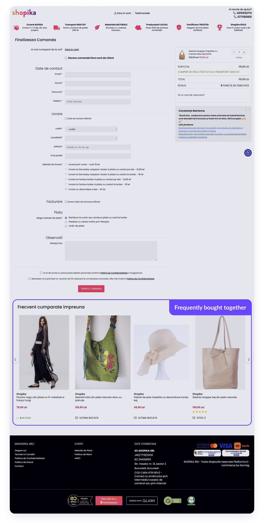 Examples - Shopika - Checkout