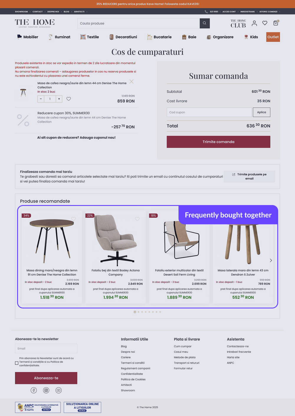 Examples - TheHome - Cart
