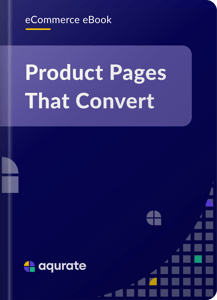 Aqurate eBook - Product Pages that Convert front cover