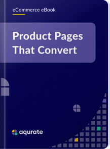 Aqurate eBook - Product Pages that Convert front cover