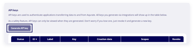 GenerateAPIKey