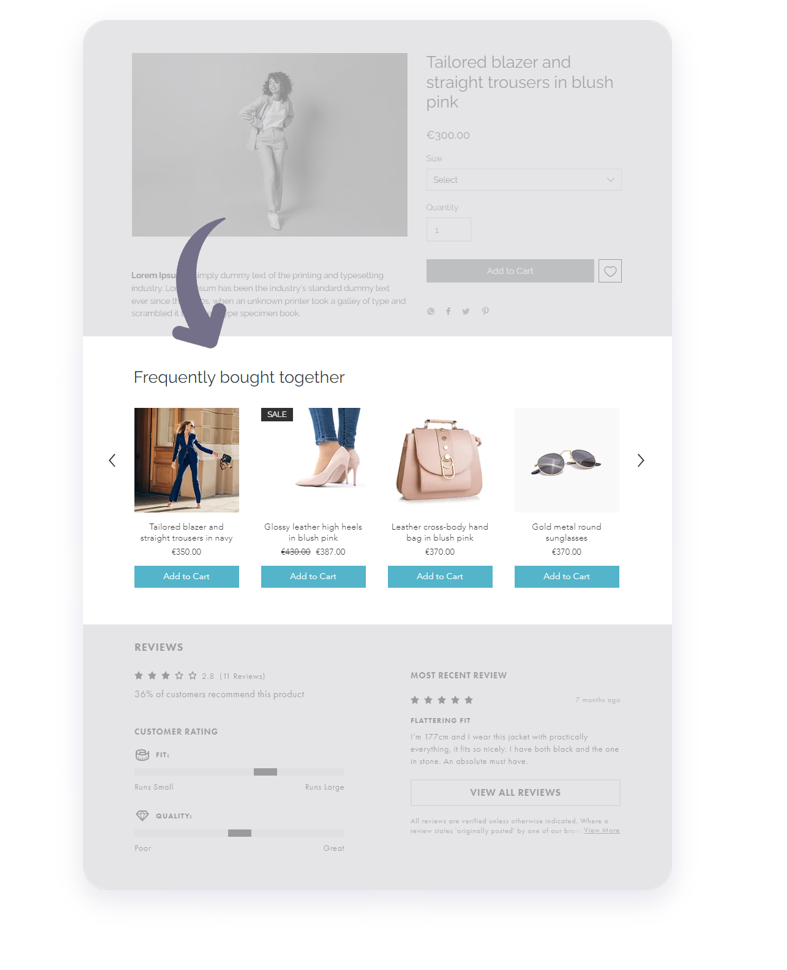 Aqurate Personalize - AI product recommendations for eCommerce shops